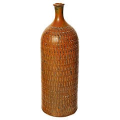 Tall Bottle-Form Vase by Stig Lindberg 5