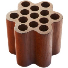 Swedish Pen Holder in Siamese Teak