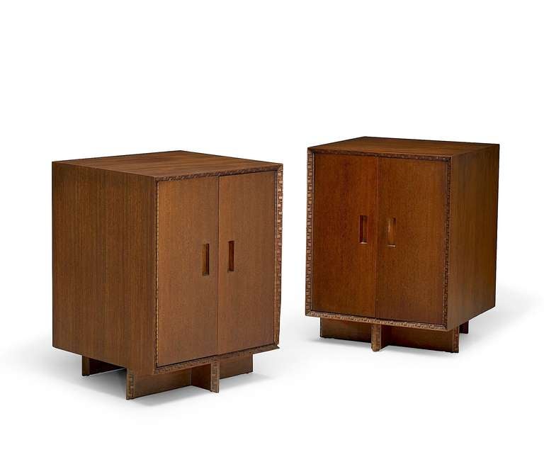 American Night Stands by Frank Lloyd Wright