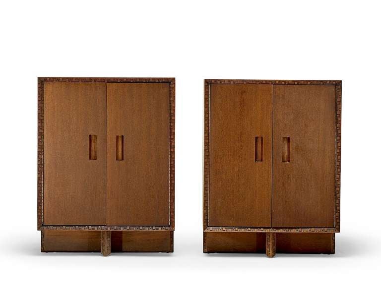 A pair of nightstands (or, alternatively, small cabinets), from the 