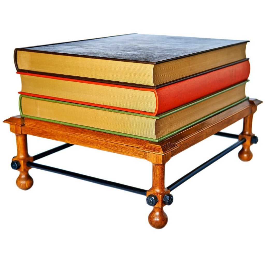 "Stacked Books" Table by John Dickinson at 1stDibs stacked books table