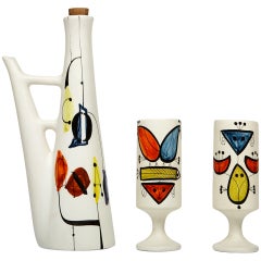 Cognac Set by Roger Capron 6
