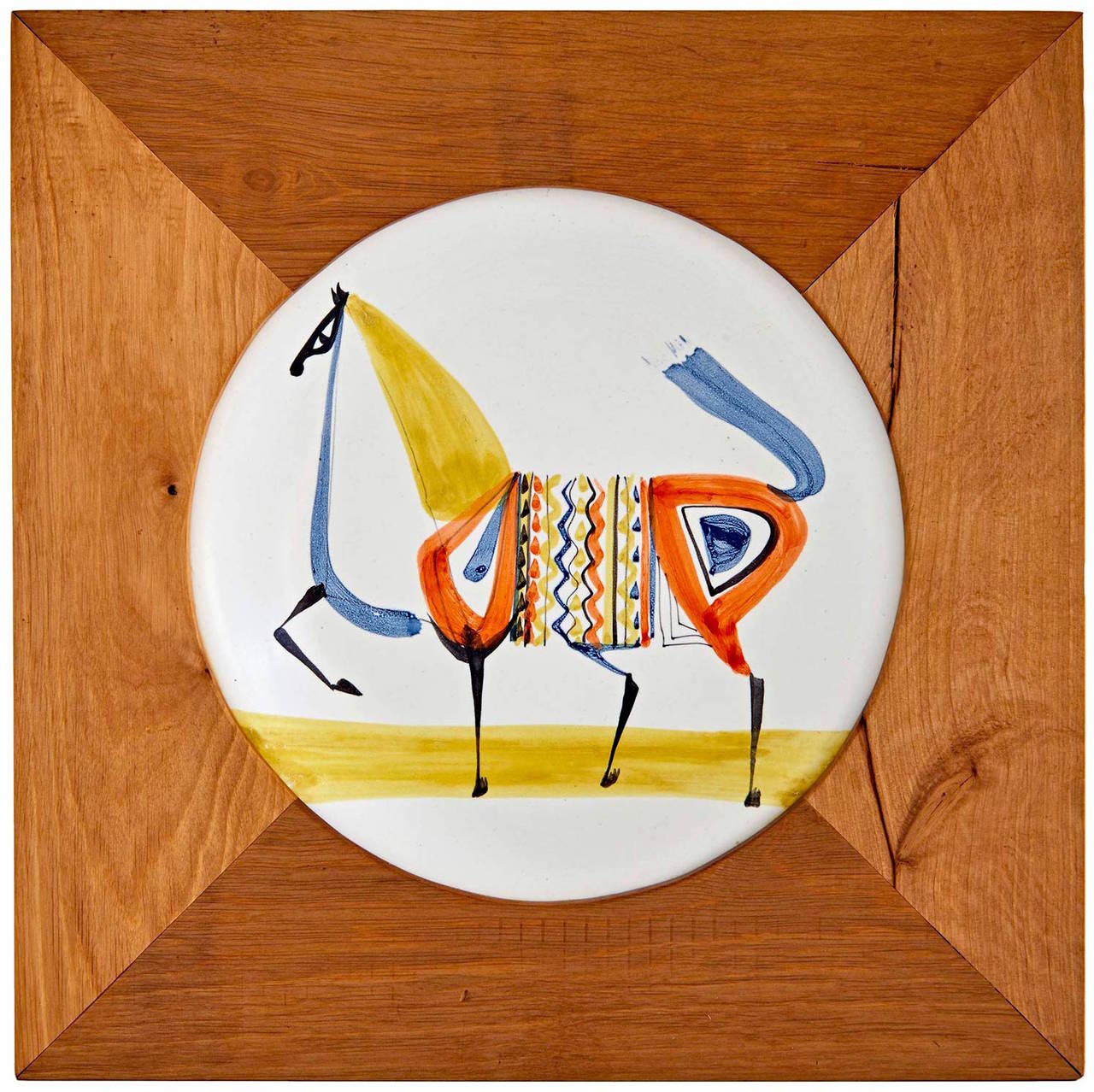 Modern Plate by Roger Capron For Sale