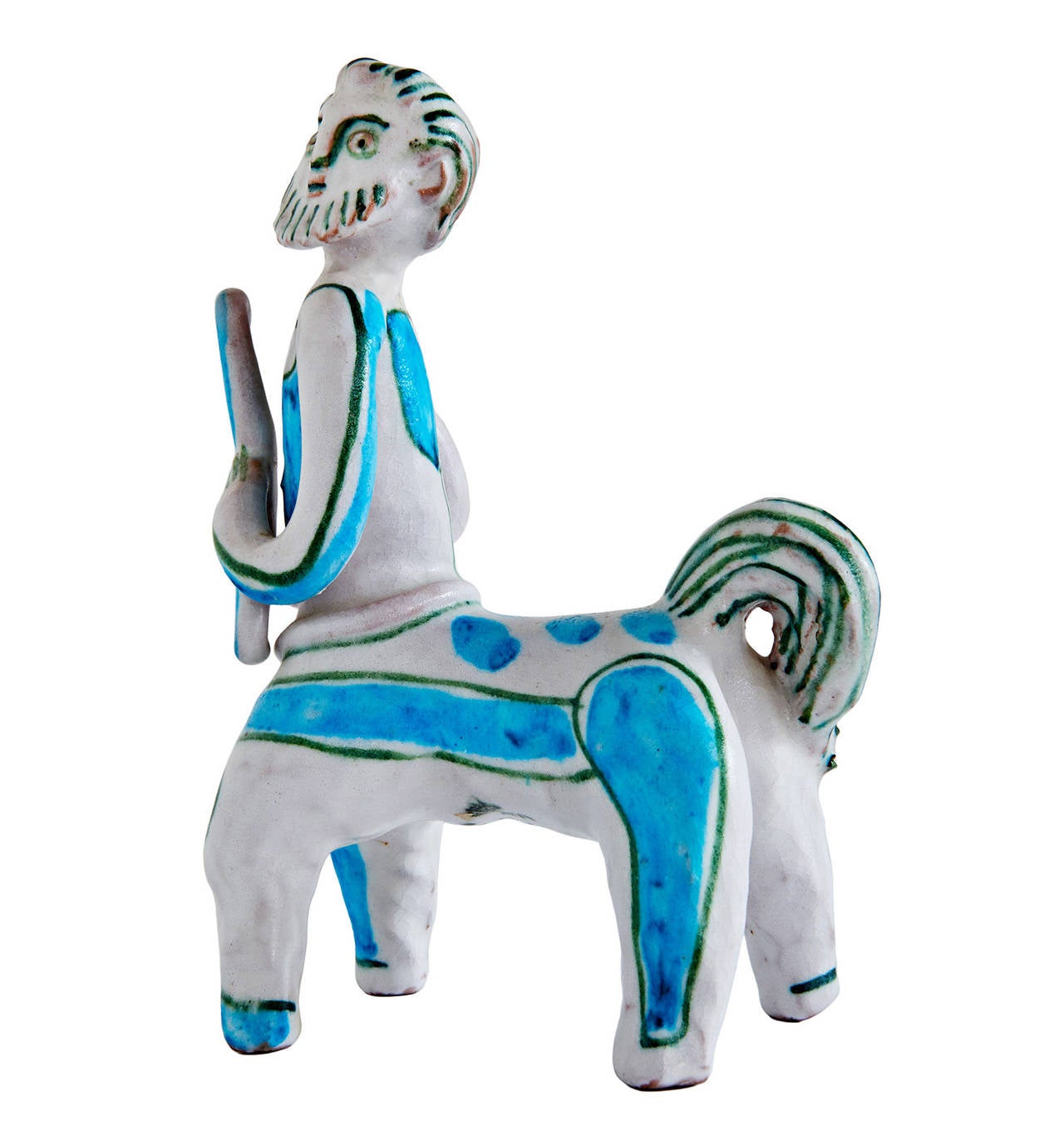 Glazed Centaur Sculpture by Guido Gambone