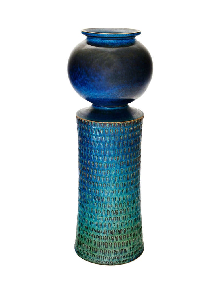 The King of Stig Lindberg Vases In Excellent Condition In Los Angeles, CA