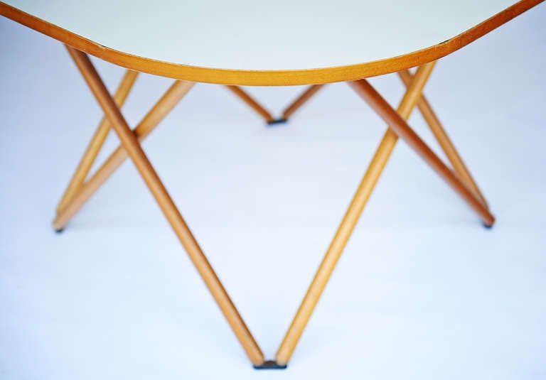 Beech Rare Dining Table by Vico Magistretti