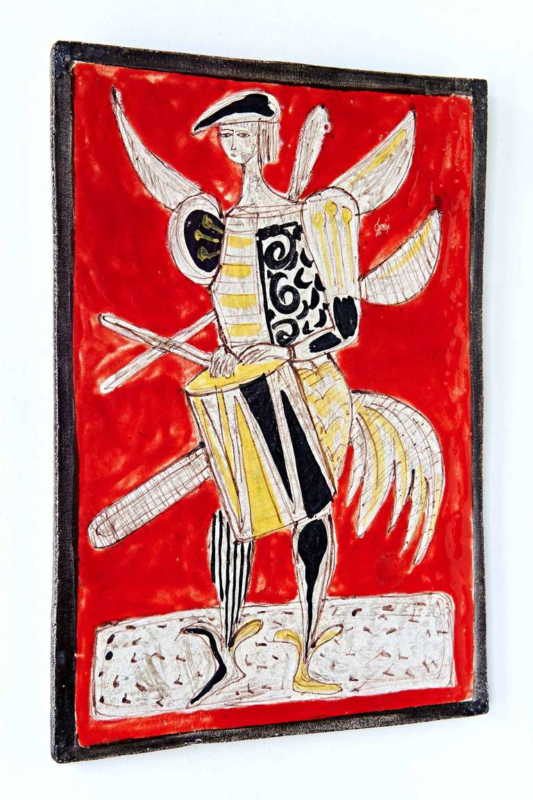 Italian Surrealist Wall Plaque