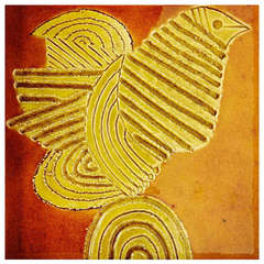 Unique Handmade Plaque by Roger Capron 3