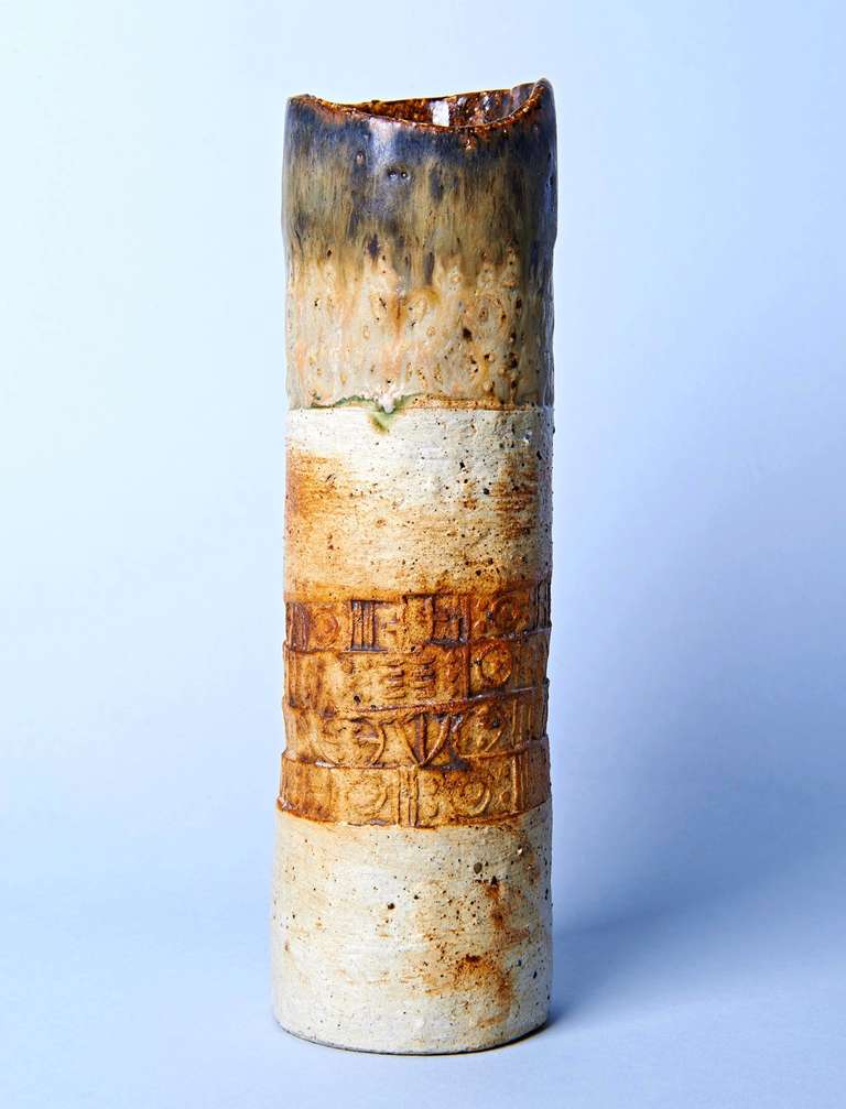 Modern Cylinder Vase by Alan Wallwork