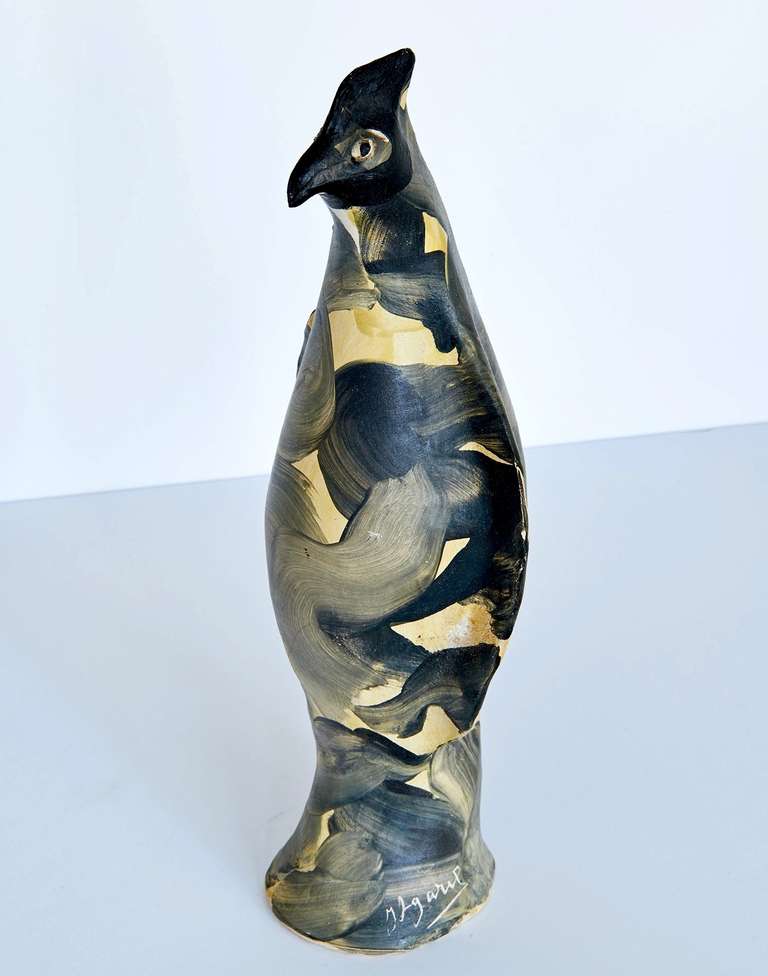Jules Agard (French, 1905 - 1986) was a ceramist and sculptor who collaborated closely with Picasso during the great artist's period of experimentation with ceramics, in the 1940s and 1950s. Agard, in his own work, specialized in surrealist figures