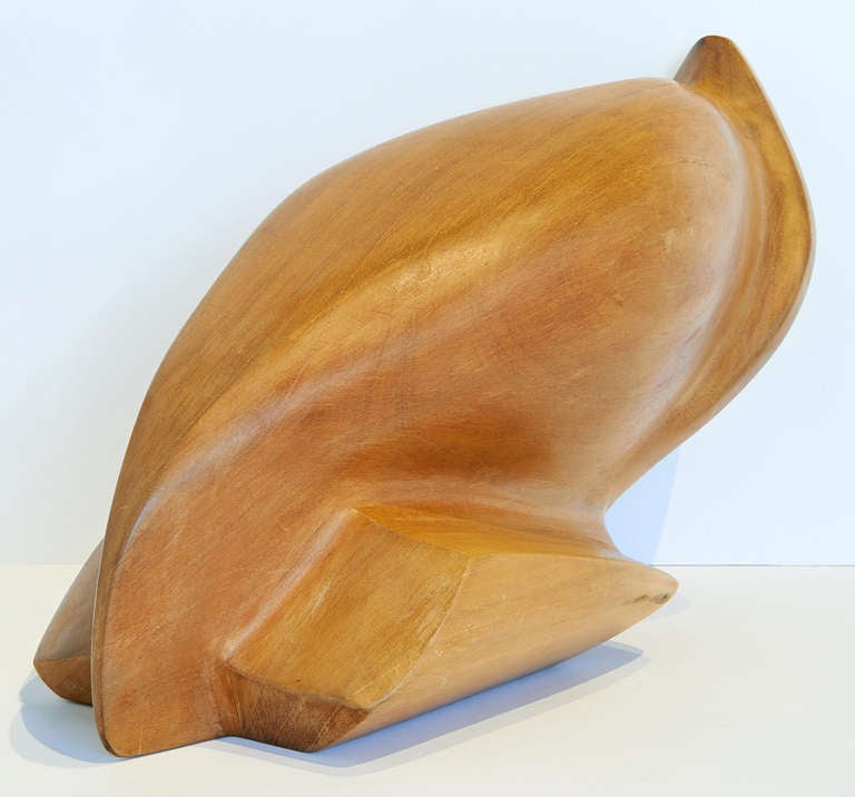 Modern Wooden Sculpture For Sale