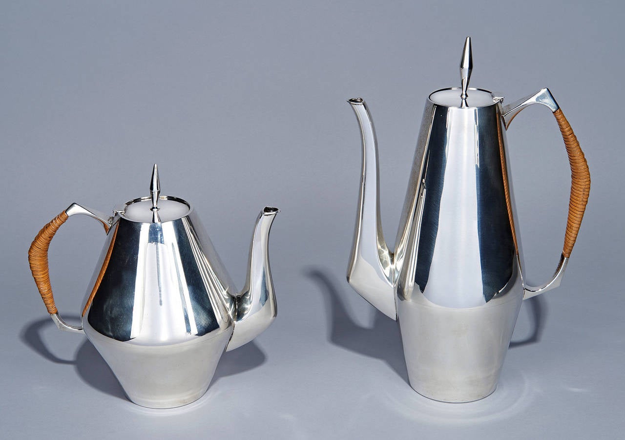 Sterling Silver Coffee and Tea Service by Gio Ponti and John Axel Prip