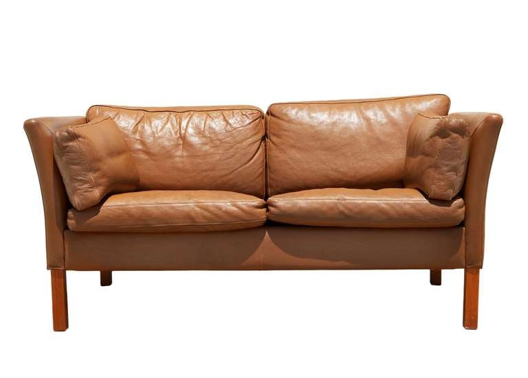 Leather Sofa by Stouby of Denmark at 1stDibs