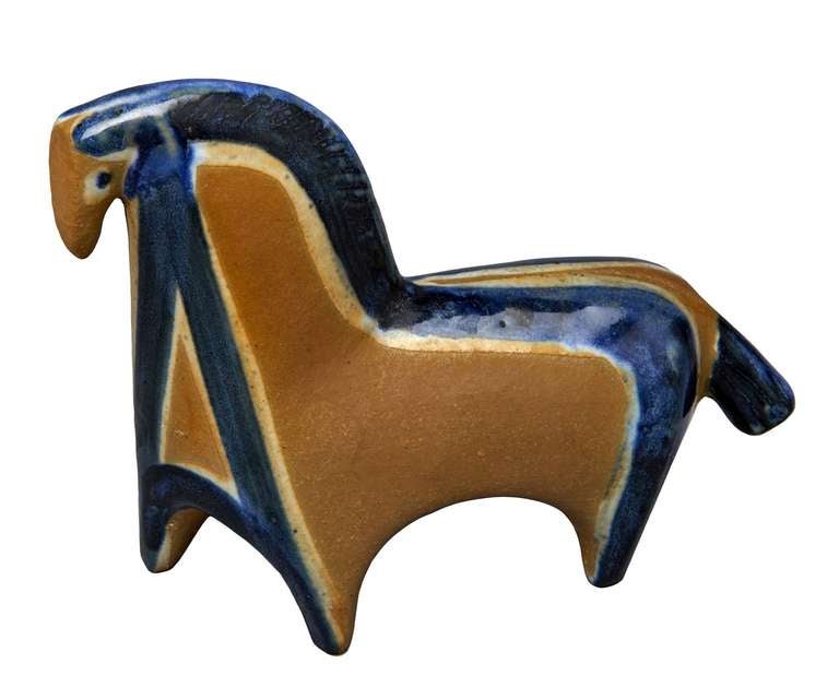 Swedish Horse Figure by Lisa Larson For Sale