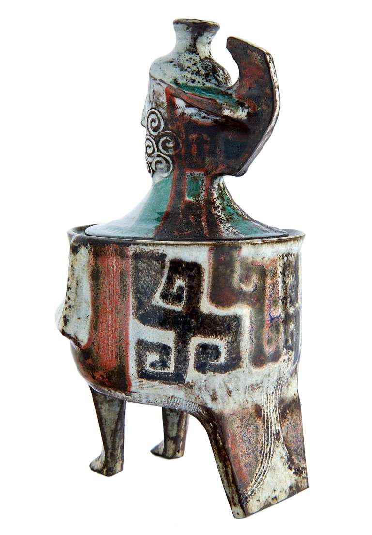 Ceramic Roman Warrior by Jean Derval