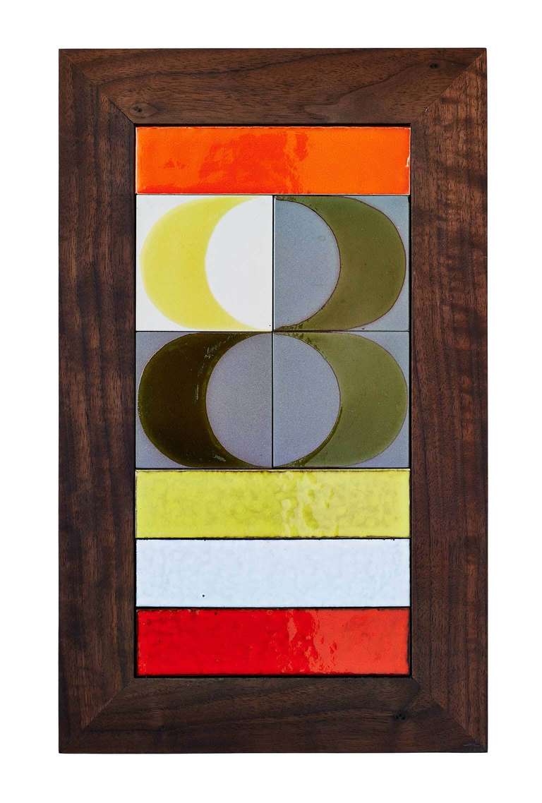 Mid-Century Modern Ceramic Wall-Plaque by Gilbert Portanier and Roger Capron