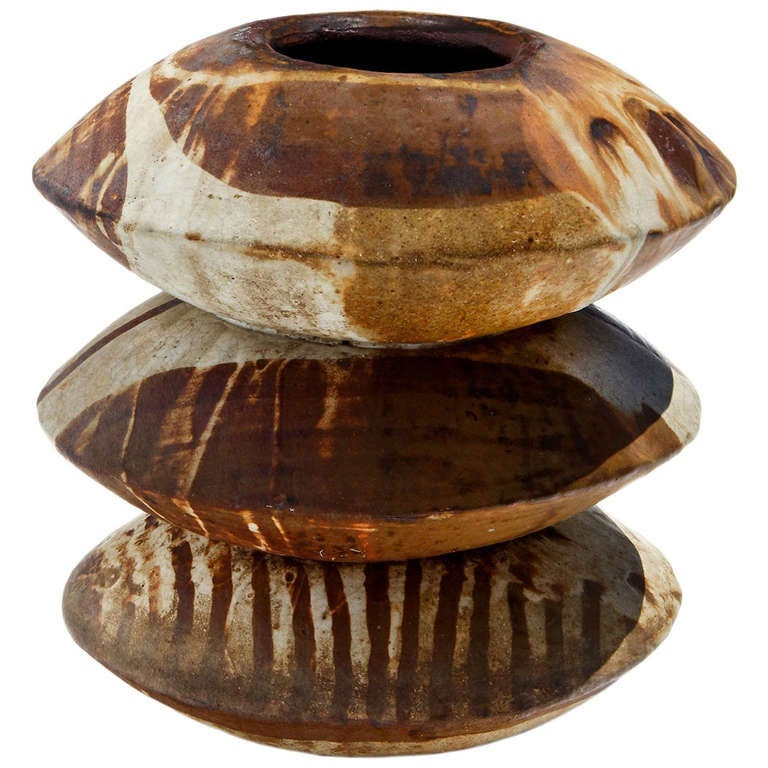 California studio pottery vase, 1960s, offered by Sam Kaufman Gallery