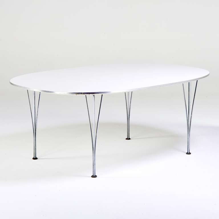 Scandinavian Modern Dining Table by Piet Hein and Bruno Mathsson