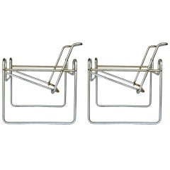 Pair of Marcel Breuer for Knoll "Wassily" Chair Frames