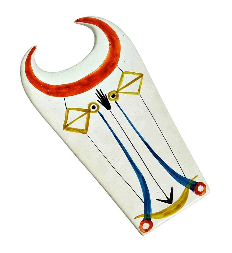 "Taureau" Wall-Plaque by Roger Capron