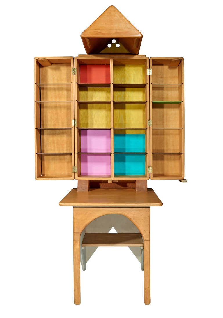 Modern Cabinet and Desk by Jan De Swart For Sale