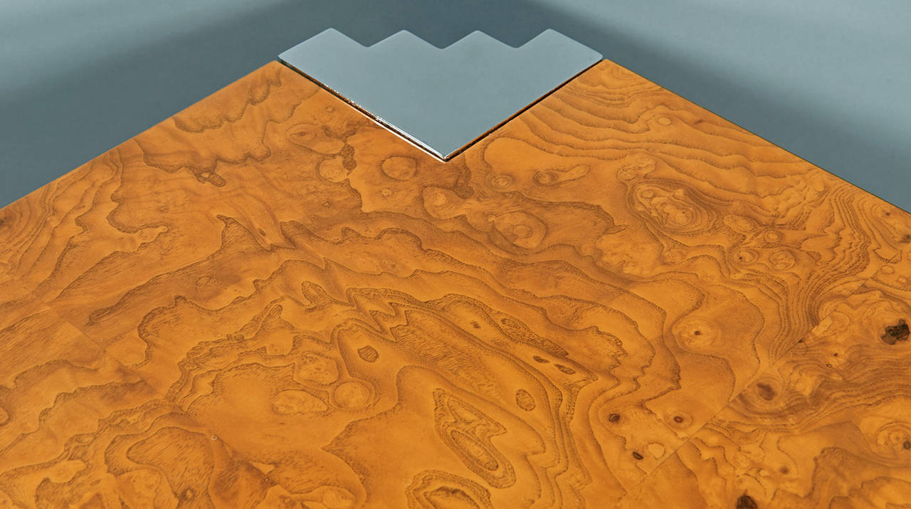 Pair of Olive Ash Burl Wood Side Tables by Pace 4