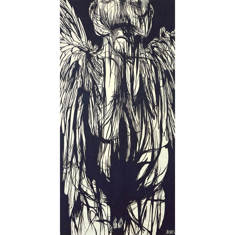 Monumental Woodcut by Leonard Baskin