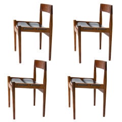 Four Rosewood Dining Chairs by Grete Jalk
