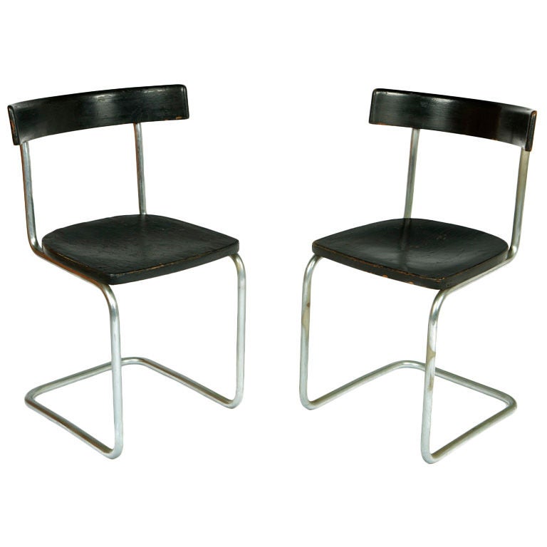 Pair of Early Cantilever Chairs