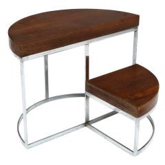 Vintage Two-Level Table / Step Stool