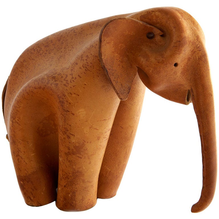 Leather Elephant by Deru
