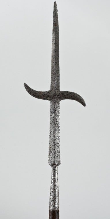 The ranseur was a medieval European weapon which, though gradually made obsolete by the advent of firearms, persisted in regular use through the 17th century. Later ranseurs, such as this beautifully-made Swedish example from 1697, were primarily