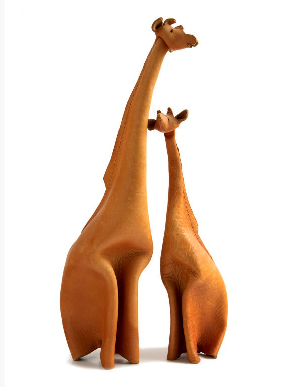 Giraffen aus Leder von Deru im Angebot 2