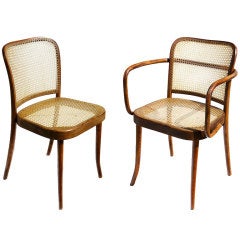 Set of 12 "Prague" Dining Chairs by Josef Frank & Josef Hoffmann