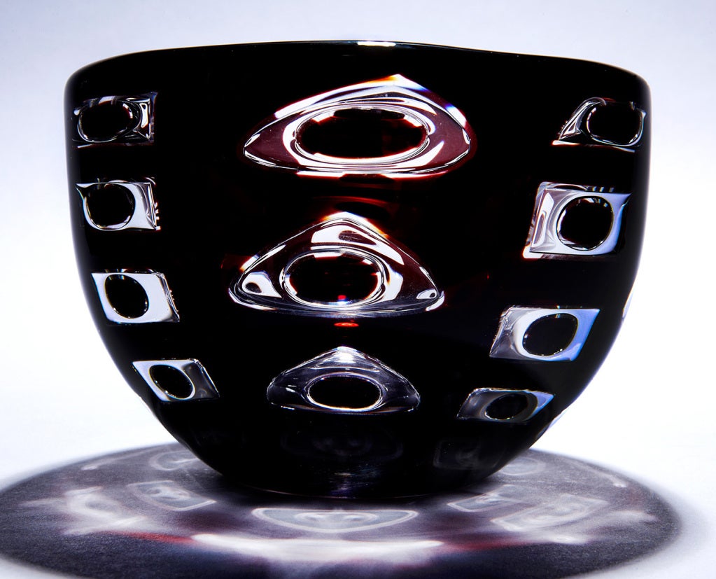 Glass Ariel Bowl by Ingeborg Lundin