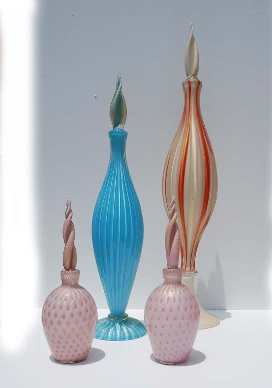 Collection of Murano Decanters; Barbini & Barovier