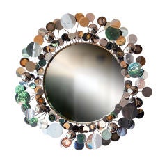 Raindrops Mirror by Curtis Jere, Chrome