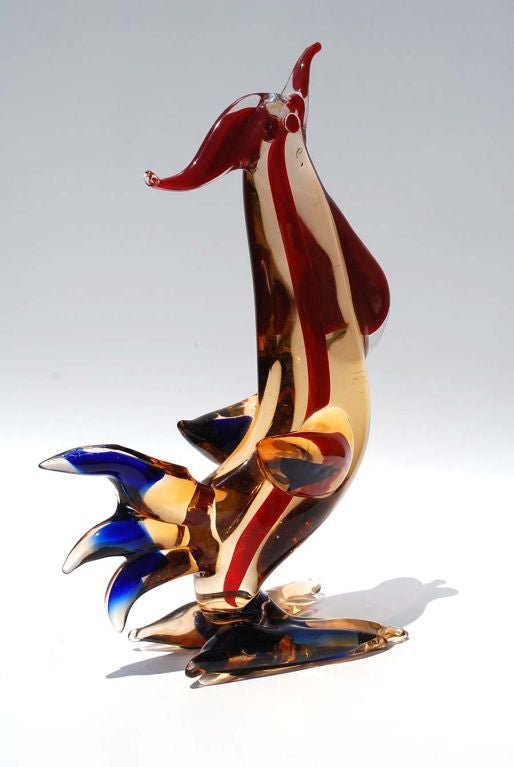 Colorful Cenedese rooster $750 (11.5