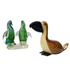 Archimede Seguso Penguins & Zanetti Bird