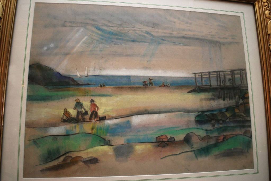 Painting by listed artist Francis Revesz Ferryman (b.1893-1983). From the artists estate. Ferryman was a member of the Manhasset Association & Laszlo Pal Society.  Image only: 19