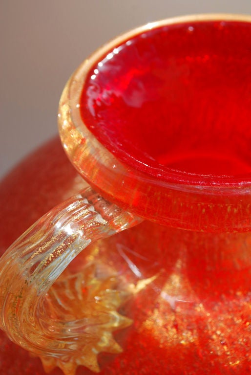 Blown Glass Flavio Poli Urn/Vase