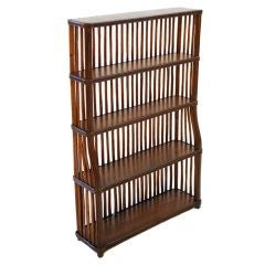 Rare Art Deco Split Reed Bookcase