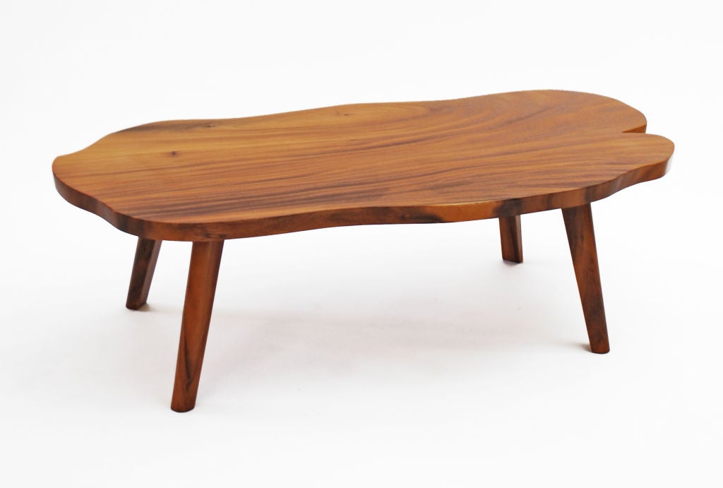 Beautifully grained Hawaiian cocktail table.  *Notes: There is no sales tax on this item if it is being shipped out of the state of Florida (Objects20c/Objects In The Loft will need a copy of the shipping document). Please feel free to e-mail or