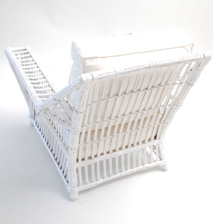 Art Deco Reed Lounge Chair For Sale 4