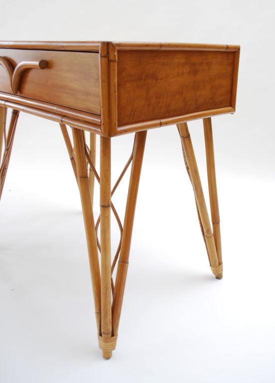Rattan Nightstand or End Table 2