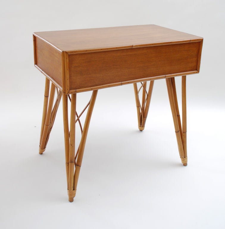 Rattan Nightstand or End Table 4