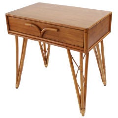 Rattan Nightstand or End Table