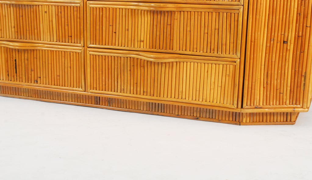 Vintage Rattan Cabinet/Dresser For Sale 1