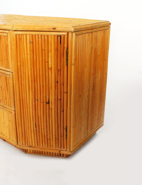 Vintage Rattan Cabinet/Dresser For Sale 4
