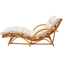Used Rattan Chaise Longue